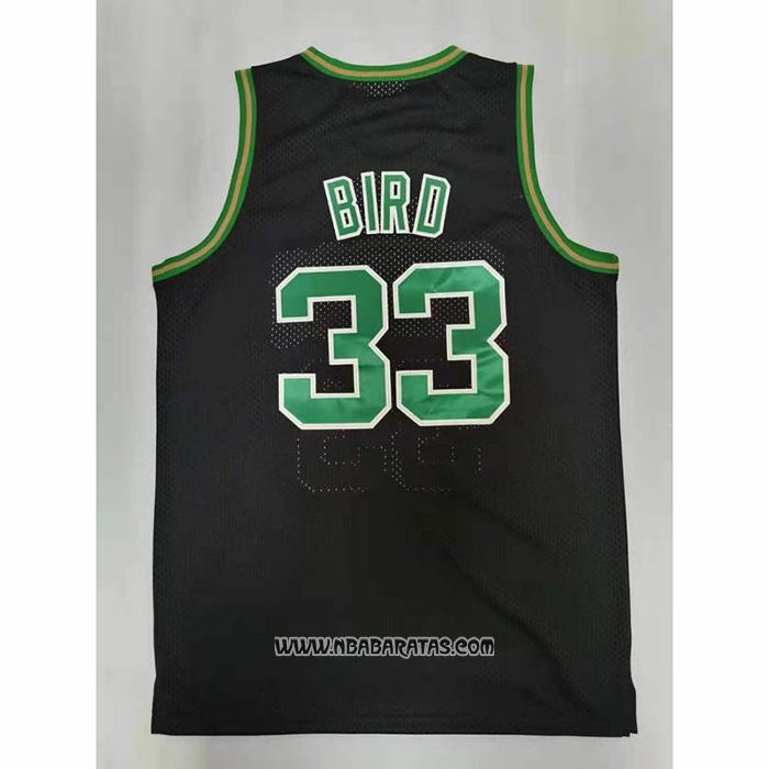 Camiseta Boston Celtics Larry Bird #33 Mitchell & Ness 1985-86 Negro